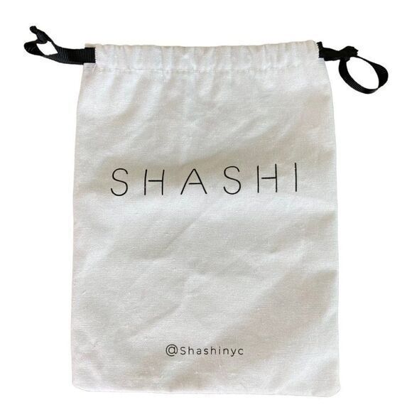 Dust Bag Shashi NYC Womens Jewelry Authentic Storage Headband Cover‎ Solid White - Picture 1 of 8
